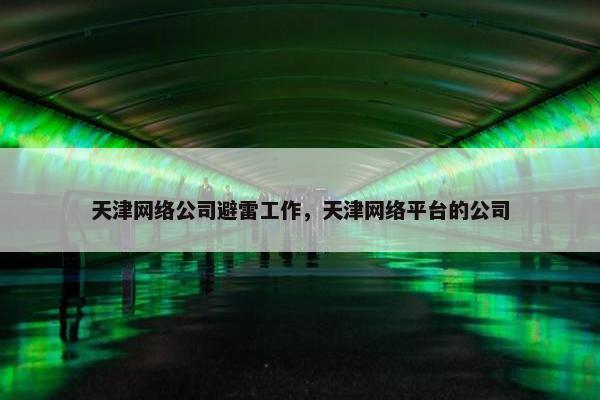 天津网络公司避雷工作，天津网络平台的公司