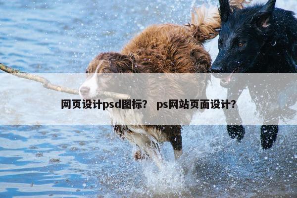 网页设计psd图标？ ps网站页面设计？