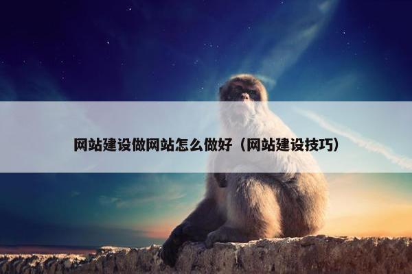 网站建设做网站怎么做好（网站建设技巧）
