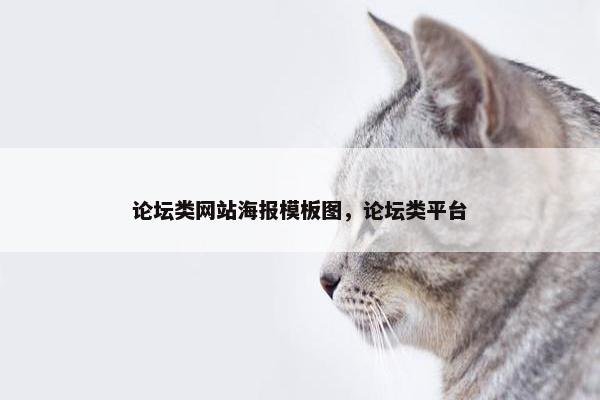 论坛类网站海报模板图，论坛类平台