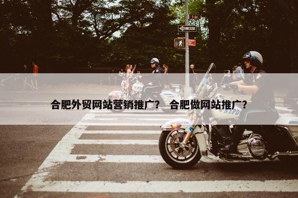 合肥外贸网站营销推广？ 合肥做网站推广？