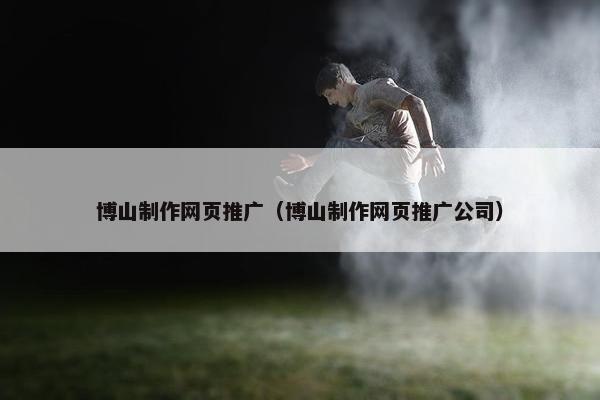 博山制作网页推广（博山制作网页推广公司）
