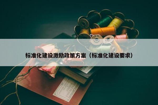 标准化建设激励政策方案（标准化建设要求）