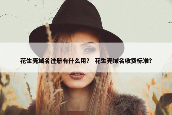 花生壳域名注册有什么用？ 花生壳域名收费标准？