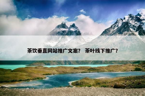 茶饮垂直网站推广文案？ 茶叶线下推广？