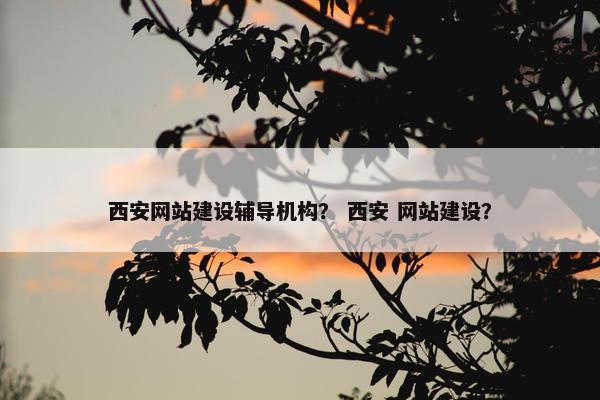 西安网站建设辅导机构？ 西安 网站建设？