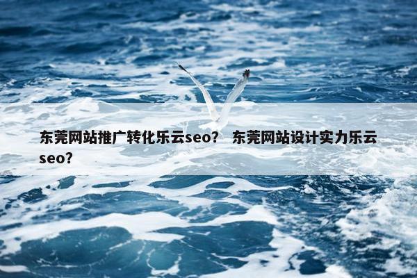 东莞网站推广转化乐云seo？ 东莞网站设计实力乐云seo？