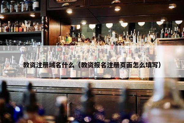 教资注册域名什么（教资报名注册页面怎么填写）