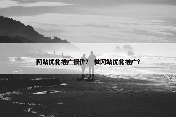 网站优化推广报价？ 做网站优化推广？