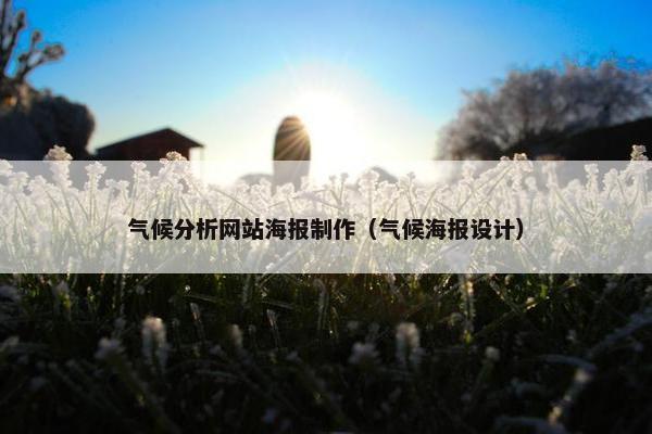 气候分析网站海报制作（气候海报设计）