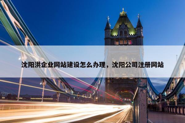 沈阳洪企业网站建设怎么办理，沈阳公司注册网站