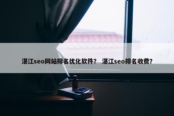 湛江seo网站排名优化软件？ 湛江seo排名收费？