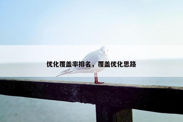 优化覆盖率排名，覆盖优化思路