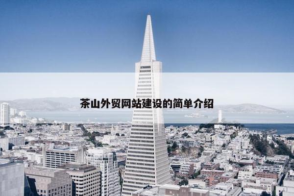 茶山外贸网站建设的简单介绍