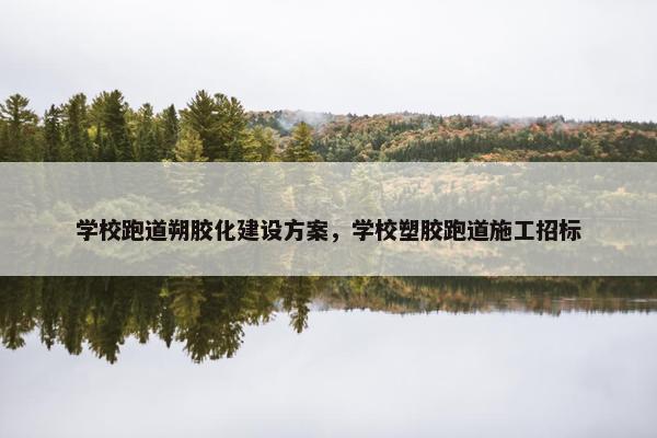学校跑道朔胶化建设方案，学校塑胶跑道施工招标