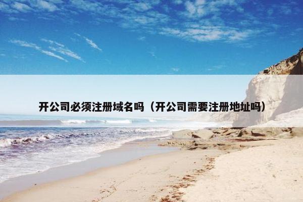 开公司必须注册域名吗（开公司需要注册地址吗）