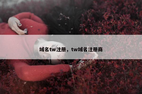 域名tw注册，tw域名注册商
