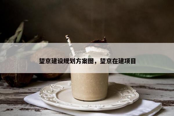 望京建设规划方案图，望京在建项目