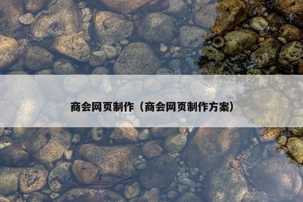 商会网页制作（商会网页制作方案）