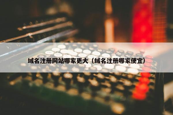 域名注册网站哪家更大（域名注册哪家便宜）