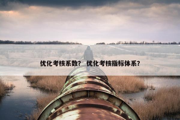优化考核系数？ 优化考核指标体系？