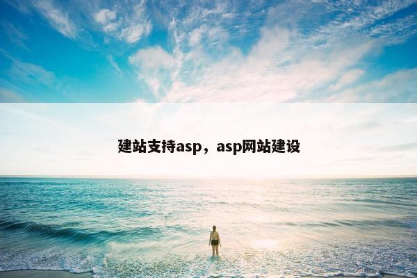 建站支持asp，asp网站建设