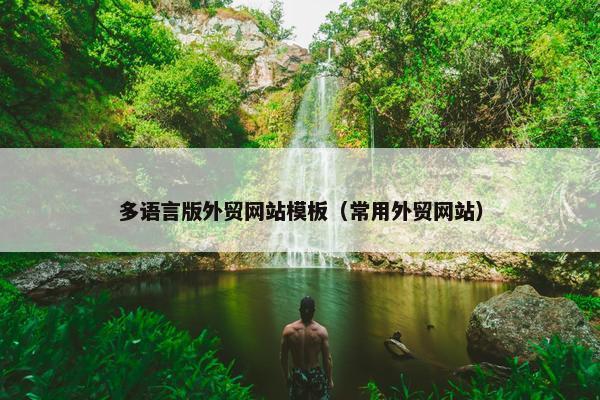 多语言版外贸网站模板（常用外贸网站）