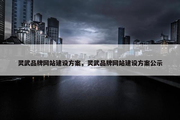 灵武品牌网站建设方案，灵武品牌网站建设方案公示