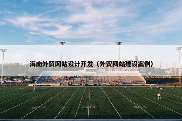 海南外贸网站设计开发（外贸网站建设案例）