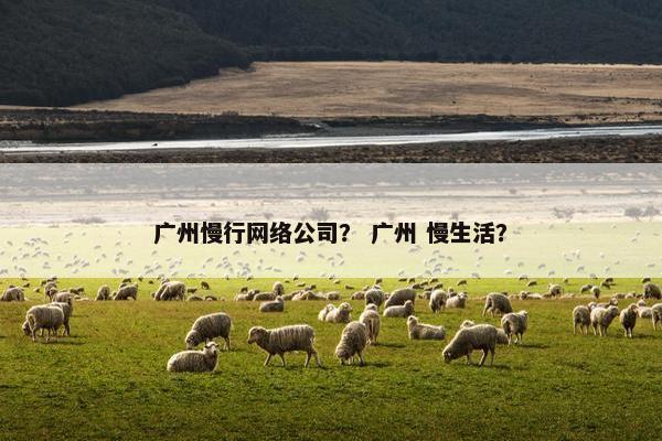 广州慢行网络公司？ 广州 慢生活？