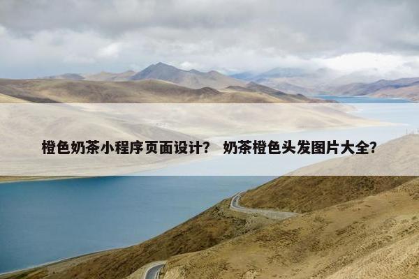 橙色奶茶小程序页面设计？ 奶茶橙色头发图片大全？