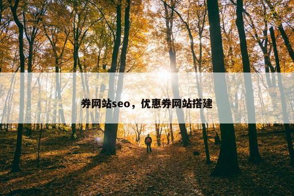 券网站seo，优惠券网站搭建