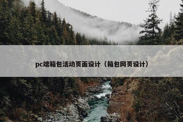 pc端箱包活动页面设计（箱包网页设计）