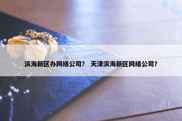 滨海新区办网络公司？ 天津滨海新区网络公司？