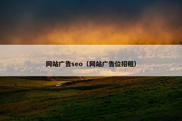 网站广告seo（网站广告位招租）