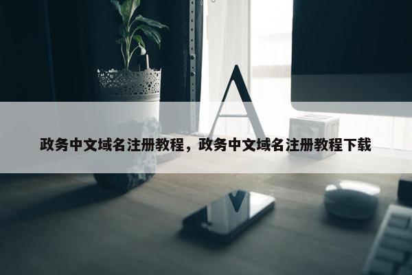 政务中文域名注册教程，政务中文域名注册教程下载