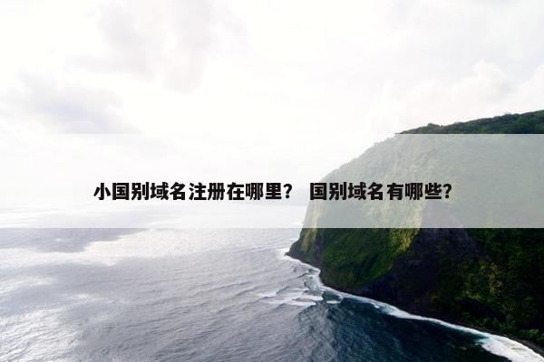 小国别域名注册在哪里？ 国别域名有哪些？