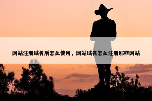 网站注册域名后怎么使用，网站域名怎么注册那些网站