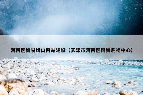 河西区贸易出口网站建设（天津市河西区国贸购物中心）