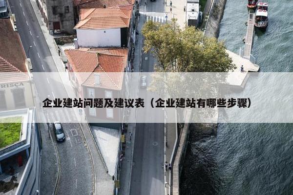 企业建站问题及建议表（企业建站有哪些步骤）