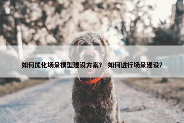 如何优化场景模型建设方案？ 如何进行场景建设？