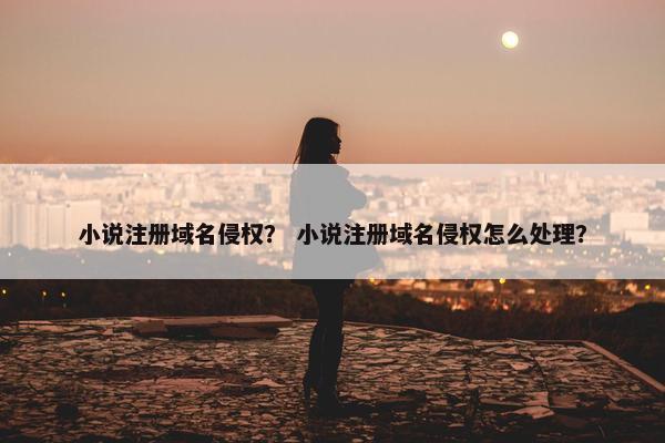 小说注册域名侵权？ 小说注册域名侵权怎么处理？