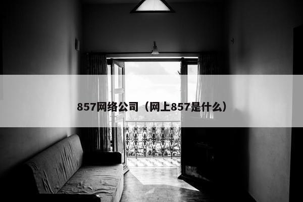 857网络公司（网上857是什么）