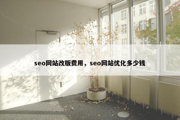seo网站改版费用，seo网站优化多少钱