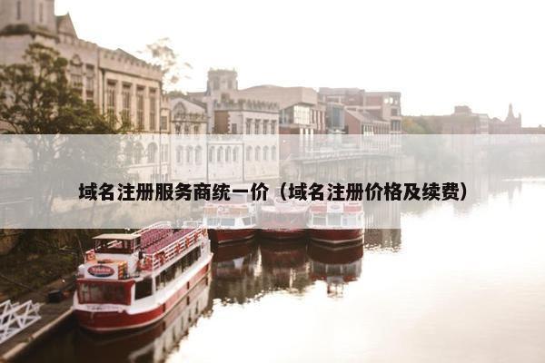 域名注册服务商统一价（域名注册价格及续费）