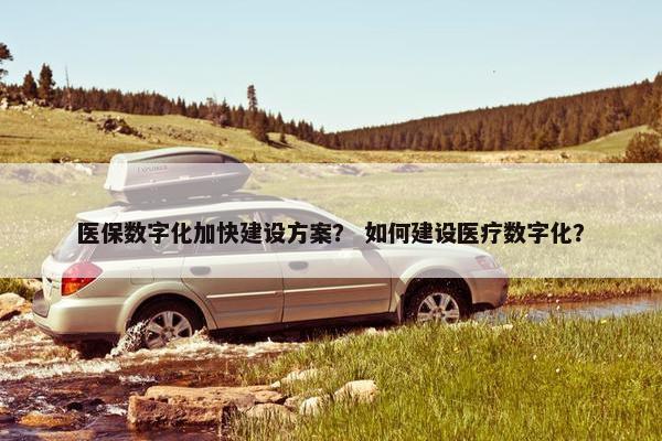 医保数字化加快建设方案？ 如何建设医疗数字化？