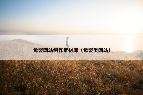 母婴网站制作素材库（母婴类网站）