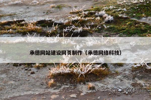 承德网站建设网页制作（承德网络科技）