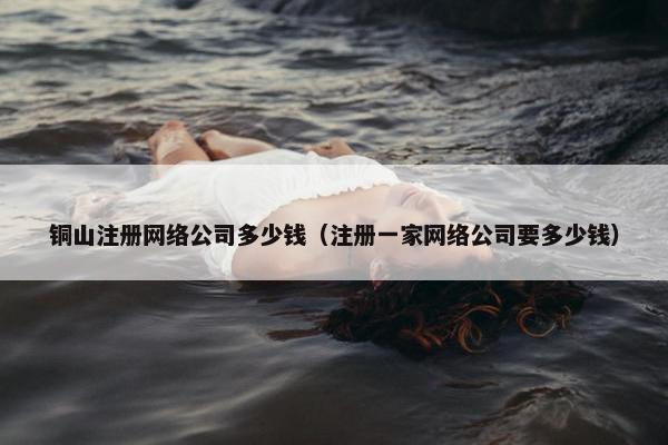 铜山注册网络公司多少钱（注册一家网络公司要多少钱）