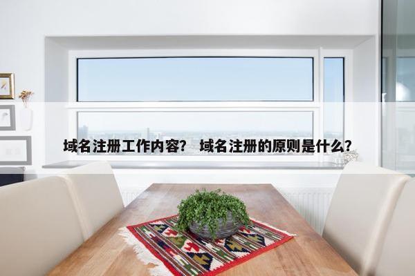 域名注册工作内容？ 域名注册的原则是什么？